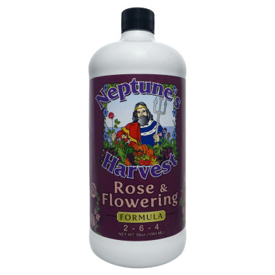 Organic Rose & Flowering Fertilizer, 1 Qt.