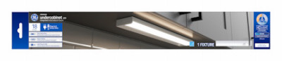LED Undercabinet Light Fixture, Aluminum, 18 In., 13 Watt
