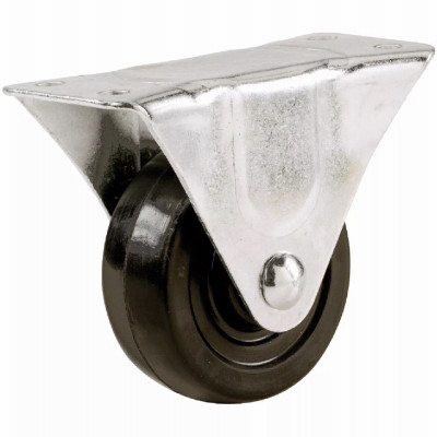 Shepherd Hardware 2-1/2 In. General-Duty Rubber Rigid Plate Caster