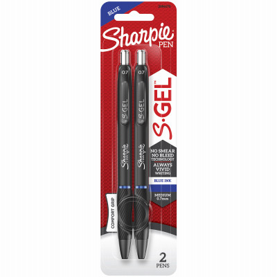 Blue S-Gel Pen, 2-Pk.