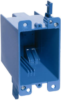 Single Gang Old Work Electrical Box, 20-Cu. In., 4-1/8 x 2-5/16 x 5/8 In. Deep