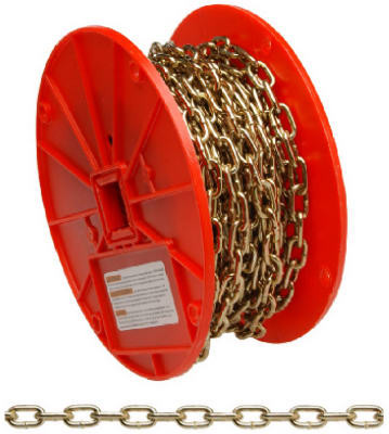 #3 Brass Machine Chain, 50 Ft.