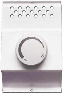 Baseboard Thermostat, Single Pole, White
