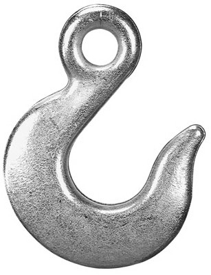 Eye Slip Hook, Zinc Plated, 1/2 In.