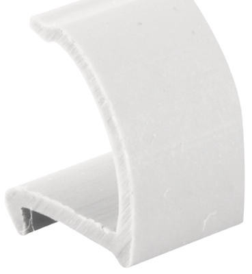 Glass Retainer, Snap-In, Rigid White Vinyl, 9/32 x 3/8 x 72 In. (25 pieces)