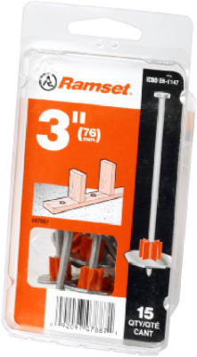 Drive Pin With Washer, .300 x 3 In., 15-Pk.