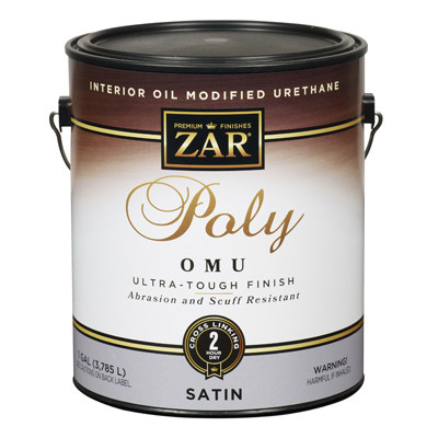 Polyurethane OMU Interior, Oil Modified Wood Finish, Satin, 1 Gallon (2 pieces)