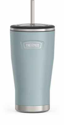 Cold Tumbler with Straw, Glacier Color, 24 oz.