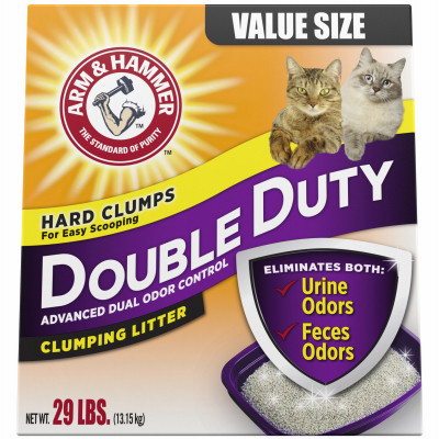 Double Duty Clumping Cat Litter, Scented, 29 Lbs.