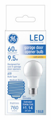 LED Garage Door Opener Bulb, Soft White, 760 Lumens, 9.5 Watt