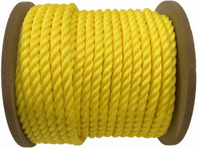 Nylon Rope, Yellow, 1 In. x 65 Ft.