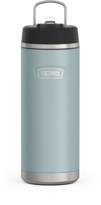 Water Bottle with Straw Lid, Glacier Color Stainless Steel, 32 oz.