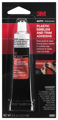Plastic Emblem/Trim Adhesive, 1 oz.