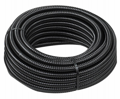 Reinforced Pond Tubing, Black, 1-1/2 In. x 20 Ft.