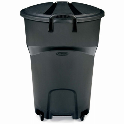 Roughneck Wheeled Trash Can, w/ Lid, 32 Gallons (4 pieces)