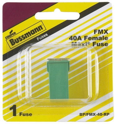 Female Maxi Fuse, Green, 40-Amp