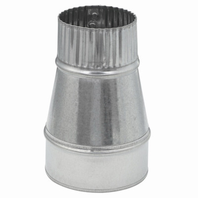 Galvanized Reducer, 24 Guage, 4 to 3 In.