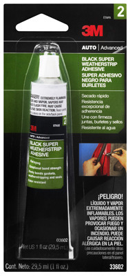 Black Super Weatherstrip Adhesive, 1 oz.