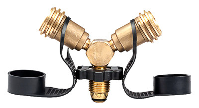 Propane "Y" Female Cylinder Adapter With Handwheel