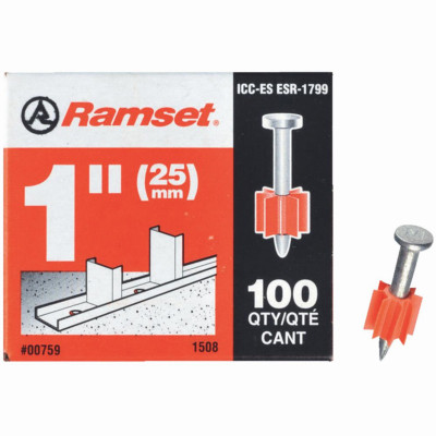 Knurled Drive Pin, .300 x 1 In., 100-Pk.