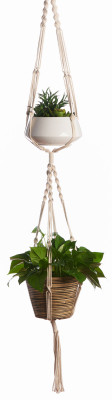2-Tier Plant Hanger Cord, Cotton, 60 In. (6 pieces)