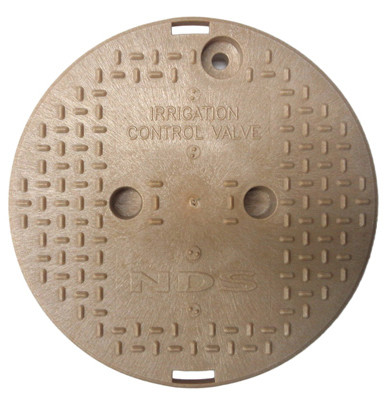 10" Round Valve Box Overlapping ICV Cover, Sand