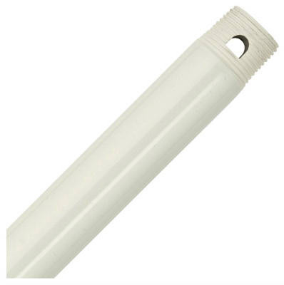 Ceiling Fan Down Rod, White, 12 x 3/4 In.
