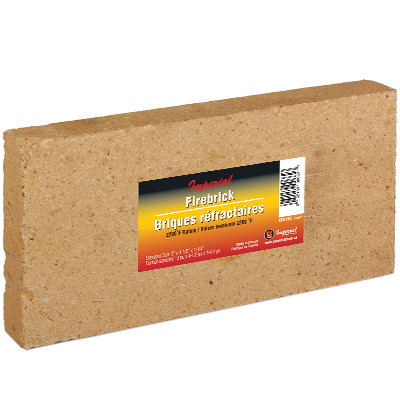 Fire Brick, 9 x 4-1/2 x 1-1/4 In. (6 pieces)