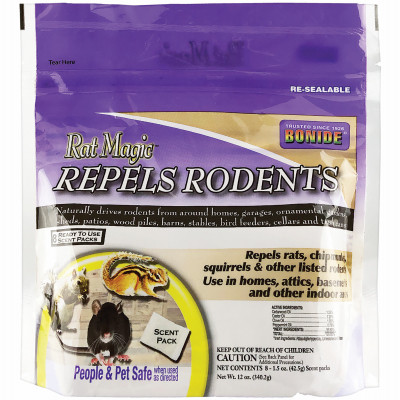 Rat Magic Scented Packs, For Indoor & Outdoor Rodent Control, People & Pet Safe, 8-Ct. Ready-to-Use