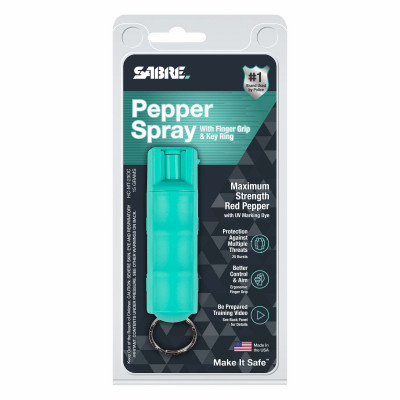 Maximum Strength Pepper Spray & UV Marking Dye, Key Ring, Mint Case, 0.54 oz. Gel