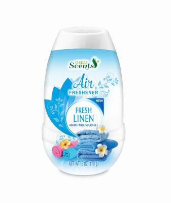 6 OZ Adjustable Solid Gel Air Freshener - Fresh Linen