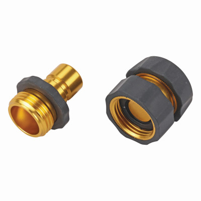 2-Pc. Quick Connect Hose Set, Brass