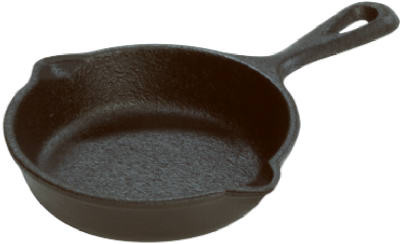 Mini Skillet/Spoon Rest, 3-1/2-In.