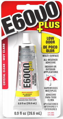Plus Adhesive, Clear, 0.9 Fl. oz.