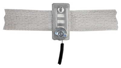 Electric Fence Tape Connector, 1/2 To 1-1/2 In.