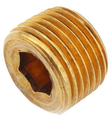 Pipe Fitting, Countersink Plug, Lead Free Brass, 3/8 In. (10 pieces)