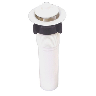 RV Drain Assembly, 1-.25 x 5-.50 In., White Plastic