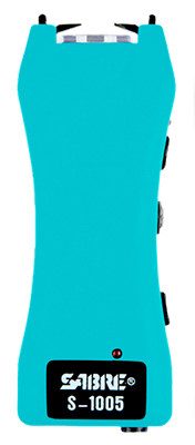 Mini Stun Gun & Flashlight, Holster, Teal