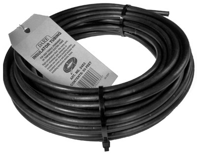 Wire Insulator Tubing, Black, 50 Ft. Coil