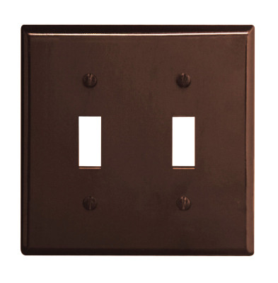 BRN 2-TOGGLE WALL PLATE