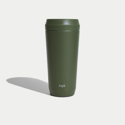 Topl To Go Stainless Steel 16oz Olive