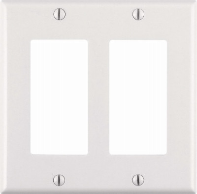 WHT 2GNG ANTI WALLPLATE