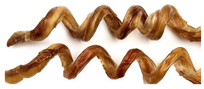 Curly Q Steer Pizzle Dog Treats, 6-8-In.