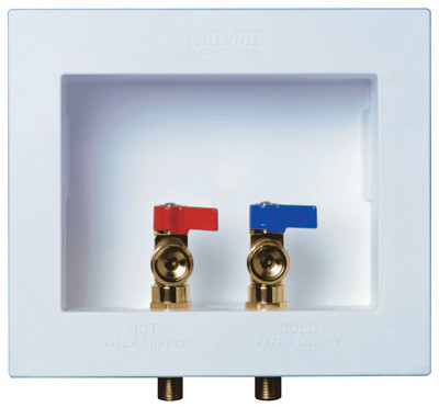 Washing Machine Outlet Box, Center Drain, 1/2 In. Pex Connection