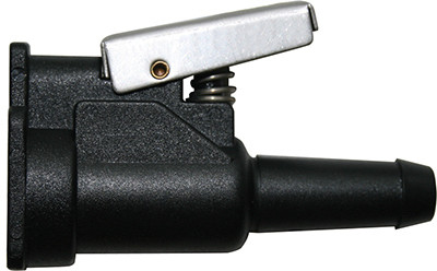 Yamaha Female Fuel Line Connector, Resin, 3/8 In. Barb
