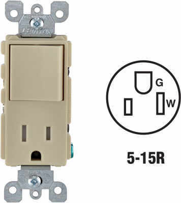 15A IV TAMPSWTCH/OUTLET