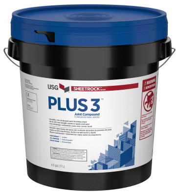 Plus 3 Ready-Mixed Joint Compound, 4.5 Gallon