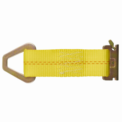 E-Track Tie Off Strap With Stamped D-Ring, 7 In.