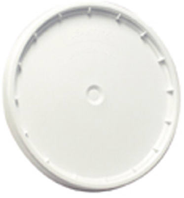 White Plastic Pail Lid, 5-Gallons