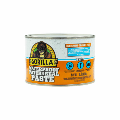 Waterproof Patch & Seal Paste, White, 1 Lb.